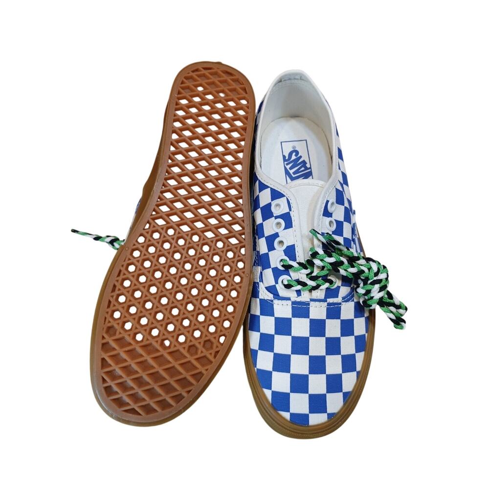 Vans Authentic Blue/Gum Checkerboard Womens Size 8.5 - Picture 9 of 9